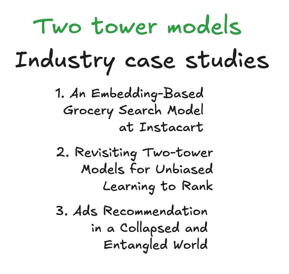 Two tower models in industry